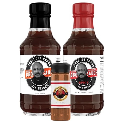 Judge Joe Brown BBQ Sauce & Seasoning Bundle | All Natural Seaso...