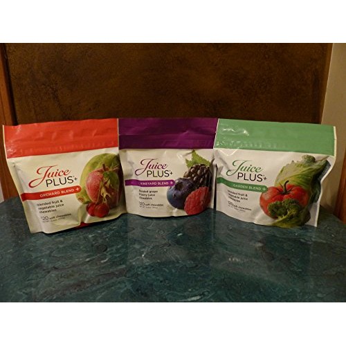 Juice Plus+ Orchard, Garden & Vineyard Blend 3 bags 120 Chewab...