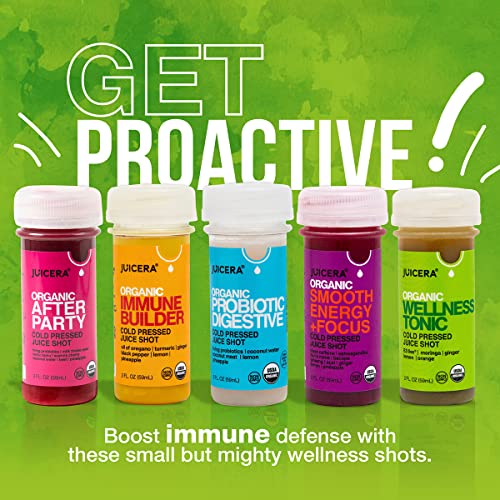 JUICERA Wellness Tonic Green Wellness Shots - Organic Cold Press...