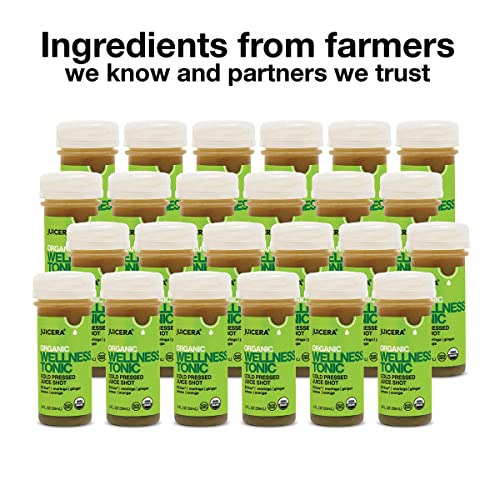 JUICERA Wellness Tonic Green Wellness Shots - Organic Cold Press...