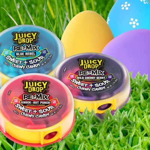 Juicy Drop Re-Mix Sweet &Amp; Sour Chewy Easter Candy Variety Pack -
