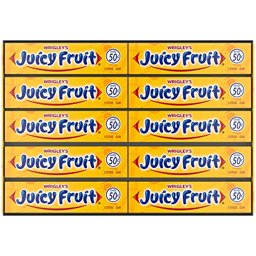Juicy Fruit Gum WRIGLEYS Chewing Gum Bulk Pack, 5 Stick Pack o...