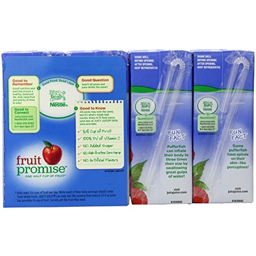 Juicy Juice 100% Juice, Berry, 8-Count, 6.75-Ounce Boxes Pack O