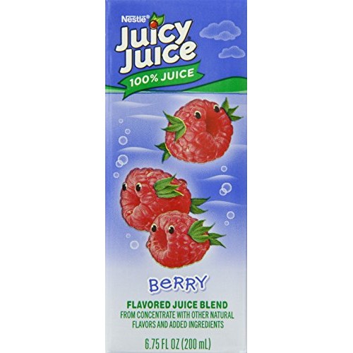 Juicy Juice 100% Juice, Berry, 8-Count, 6.75-Ounce Boxes Pack O