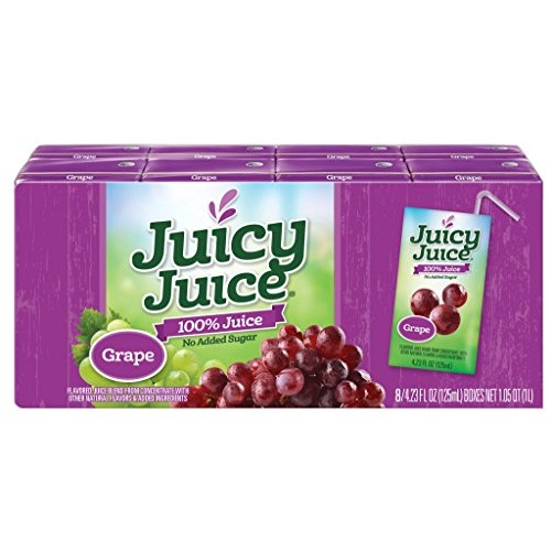 Juicy Juice Grape, 4.23 Ounce Boxes, 8 Count Pack of 5