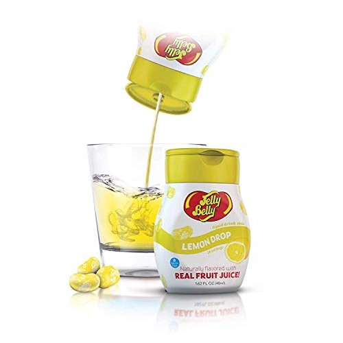 Jelly Belly - Water Enhancer, Lemon Drop 4 Bottles, Makes 96 Fl