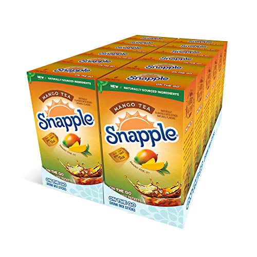 Snapple, Mango– Powder Drink Mix - 12 Boxes, 72 Sticks – Natur