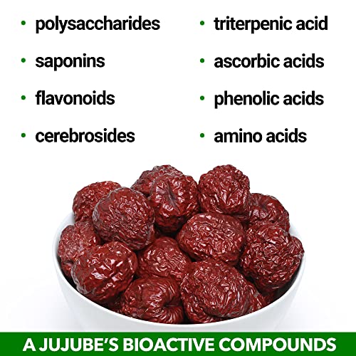California Grown Superfood | Jujume Organic Whole Jujubes | Drie