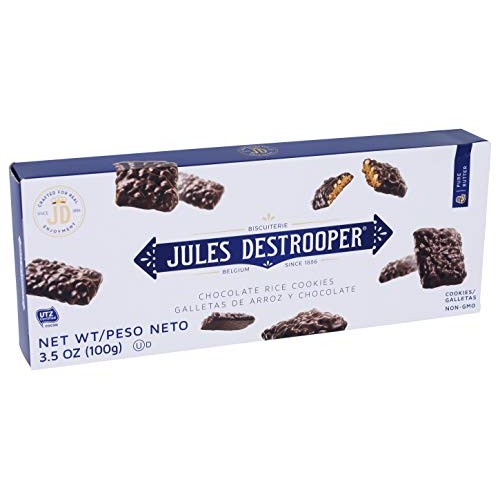 Jules Destrooper Rice Crisp Crunch, Belgian Chocolate Covered Co