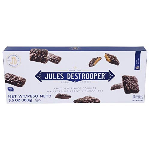 Jules Destrooper Rice Crisp Crunch, Belgian Chocolate Covered Co