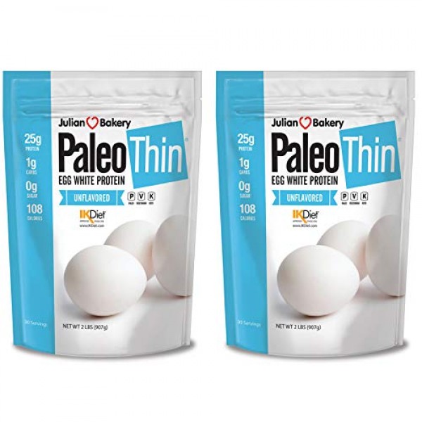Julian Bakery Paleo Thin Protein Powder | Egg White | Unflavored