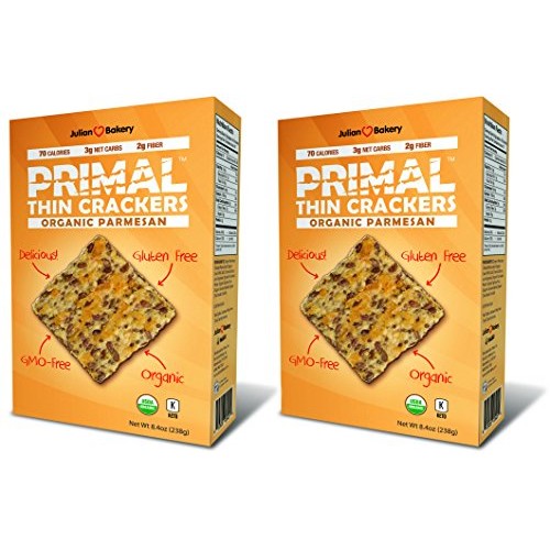 Primal Thin Crackers Organic 2 Pack Low Carb, Gluten-Free,
