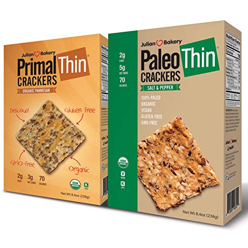 Julian Bakery Paleo &Amp; Primal Thin Crackers | Salt &Amp; Pepper &Amp; Par Julian Bakery Paleo &Amp; Primal Thin Crackers | Salt &Amp; Pepper &Amp; Par
