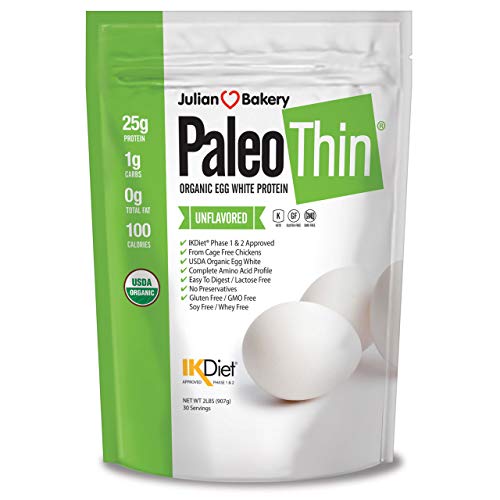 Paleo Thin Organic Egg White Protein Powder 2 Lbs Totalsoy F