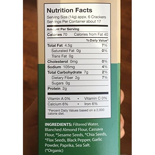 Julian Bakery Paleo Thin Crackers | Salt &Amp; Pepper | Usda Organic Julian Bakery Paleo Thin Crackers | Salt &Amp; Pepper | Usda Organic