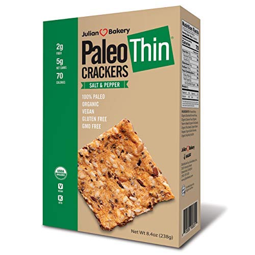 Julian Bakery Paleo Thin Crackers | Salt &Amp; Pepper | Usda Organic