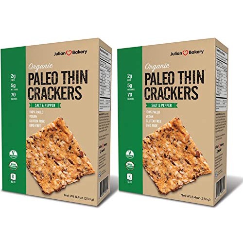 Julian Bakery Paleo Thin Crackers | Salt &Amp; Pepper | Usda Organic Julian Bakery Paleo Thin Crackers | Salt &Amp; Pepper | Usda Organic