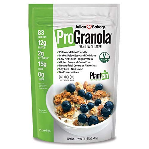 Julian Bakery Progranola Cereal | Vegan | Vanilla Cluster | 12
