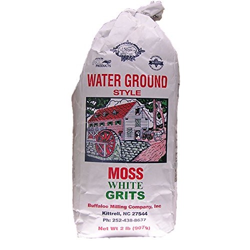 Moss Water Ground White Grits 2 Lbs