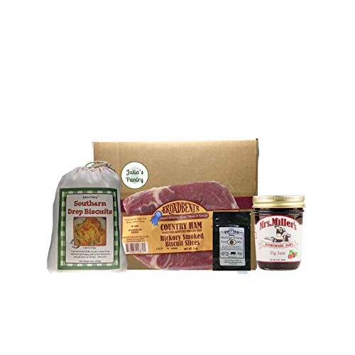 Hickory Smoked Cured Country Ham 8oz Biscuit Slices, Buttermilk ...