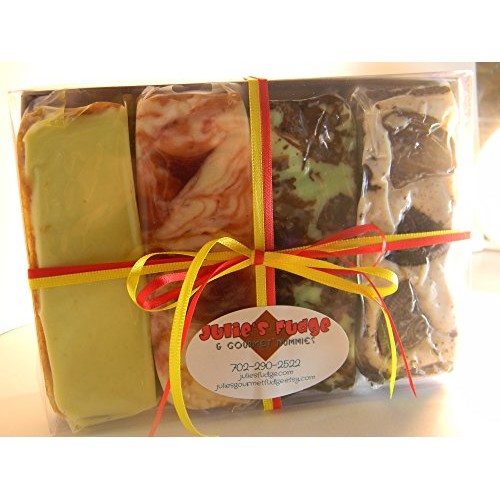 Julies Fudge - Crust Lovers Sampler - Four Flavors - One Pound