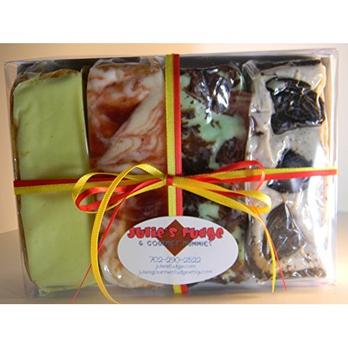 Julies Fudge - Crust Lovers Sampler - Four Flavors - One Pound