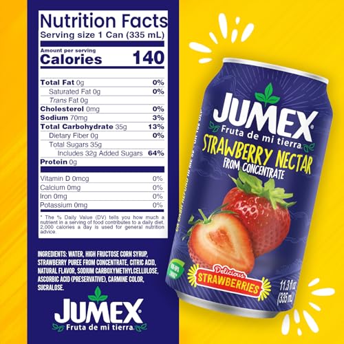 Jumex Strawberry Juice Nectar - Made with Strawberry Puree - Fre...