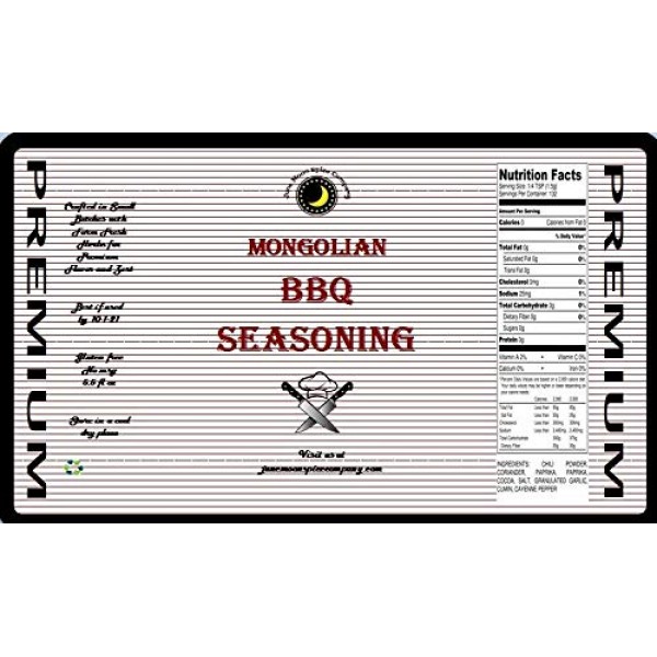 Premium | MONGOLIAN BBQ SEASONING Dry Rub | Large Shaker | Calor...