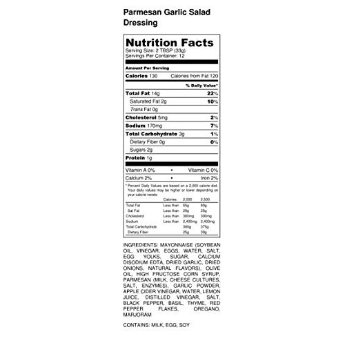 Premium | Parmesan Garlic Salad Dressing | Crafted In Small Batc