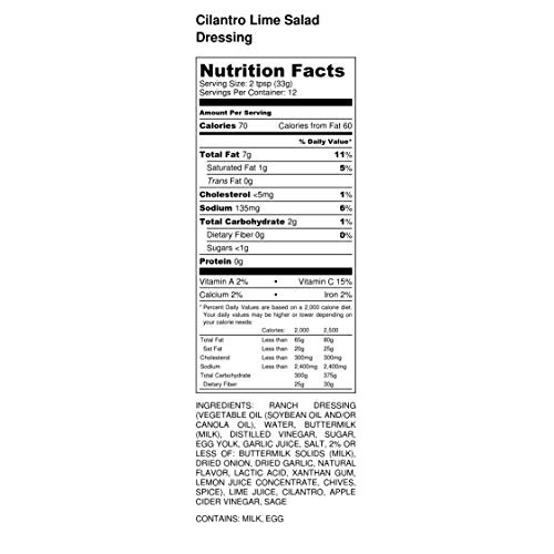 Premium | Ranch Salad Dressing | Variety 2 Pack | Cilantro Key L