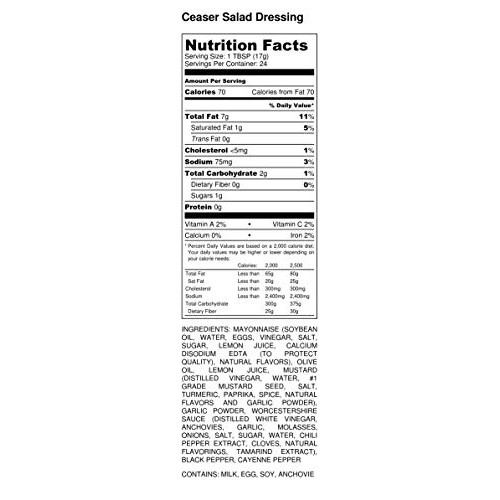 Premium | Salad Dressing | Variety 3 Pack | Caesar Salad Dressin