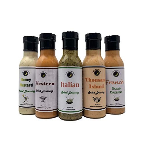 Premium | Salad Dressing | Variety 5 Pack | Italian Salad Dressi
