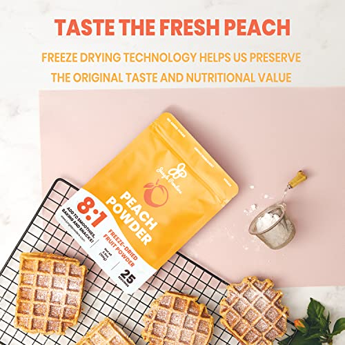 Jungle Powders Peach Powder 3.5Oz, Powdered Freeze Dried Peaches