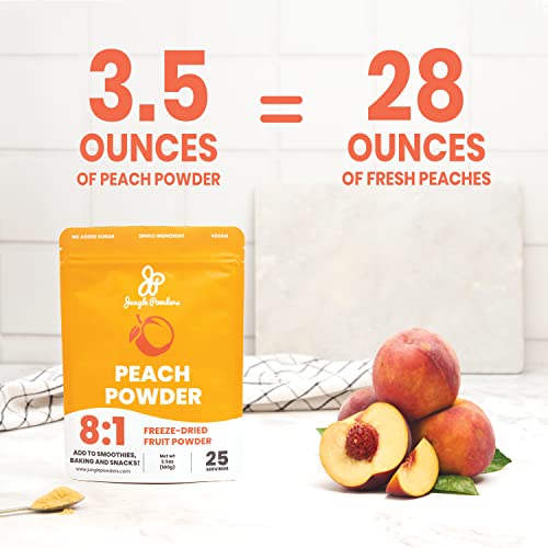 Jungle Powders Peach Powder 3.5Oz, Powdered Freeze Dried Peaches