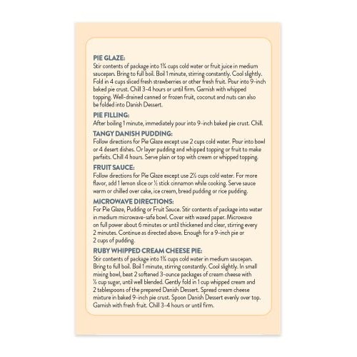 Junket Raspberry Danish Dessert, 4.75 Ounce Pack Of 3