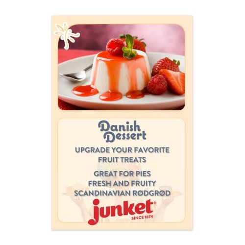 Junket Raspberry Danish Dessert, 4.75 Ounce Pack Of 3