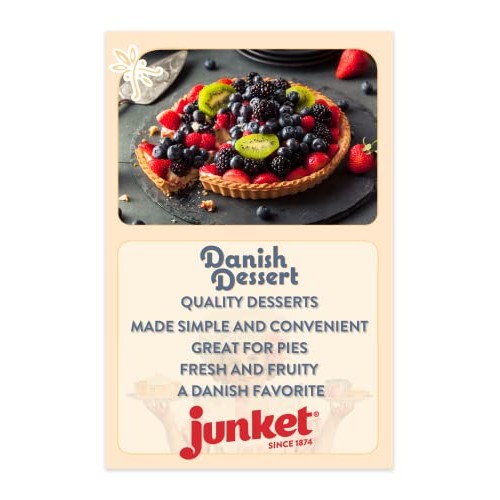 Junket Raspberry Danish Dessert, 4.75 Ounce Pack Of 3