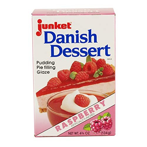 Junket Raspberry Danish Dessert Mix For Pudding, Pie Filling Or