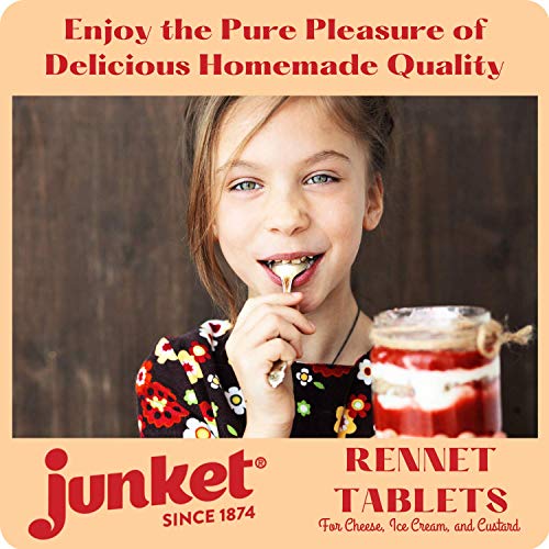 Junket Rennet Tablets - Vegetable Rennet For Cheese Making, Cust
