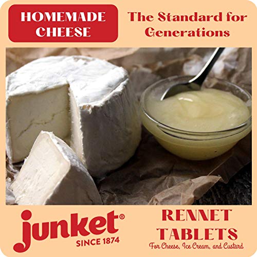 Junket Rennet Tablets - Vegetable Rennet For Cheese Making, Cust