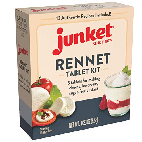 Junket Rennet Tablets - Vegetable Rennet For Cheese Making, Cust