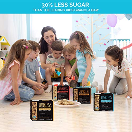 Junkless JUNKLESS Chewy Granola Bar Variety Pack, bars 6 x 1.1 ...
