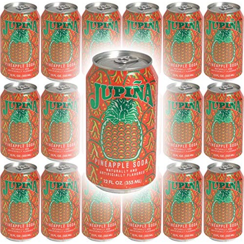 Jupina Pineapple Soda, 12Oz Jar Pack Of 18, Total Of 218 Oz