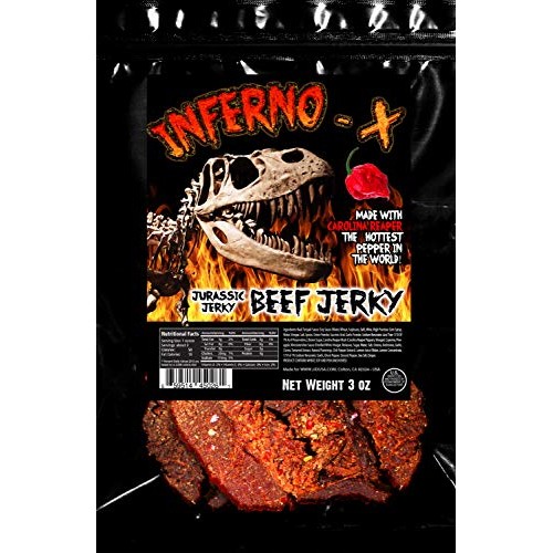 Inferno X Carolina Reaper Beef Jerky – With Jurassic Jerky’S Spe