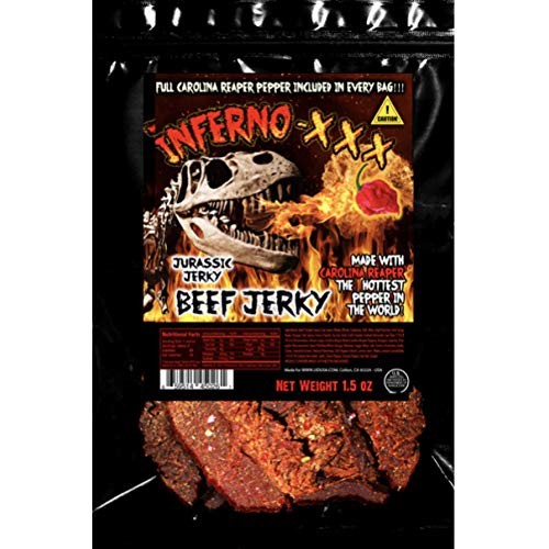 Inferno -Xxx Carolina Reaper Beef Jerky - Jurassic Jerky’S Hot B
