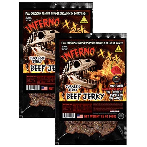 Inferno -Xxx Carolina Reaper Beef Jerky - Jurassic Jerky’S Hot B