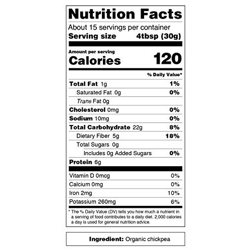 Just About Foods Organic Chickpea Flour 1 Pound Gluten Free Egg