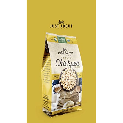 Just About Foods Organic Chickpea Flour 1 Pound Gluten Free Egg