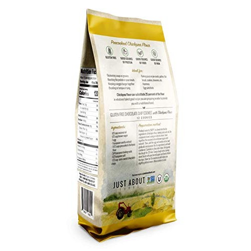 Just About Foods Llc Organic Chickpea Flour, 16.01 Ounce