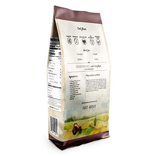 Just About Foods Oat Flour 2 Lb Vegan Gluten And Sugar Free